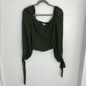 Reformation Green long sleeve Top